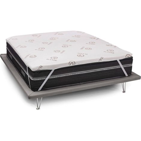 Talamo Italia Topper singolo Luisella, Topper rinnova materasso sfoderabile in Memory Foam e fibre di Rame, 100% Made in Italy, Anti acaro e Anallergico, Cm 80x190h5, con imballo rinforzato