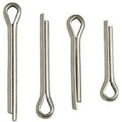 One Stop DIY Lot de 48 goupilles de retenue pour poulie fendue BZP 25 mm x 1,5 mm