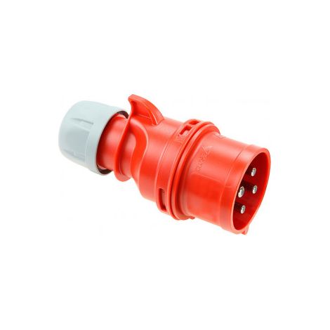 Clavija cetac 3p+t roja 32a 400v ip44