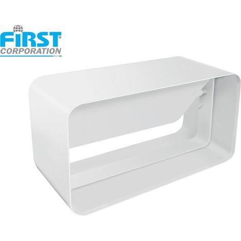 First 120x60mm giunto in abs con valvola a farfalla antiritorno per tubi rettangolari aerazione cappa (1/4)