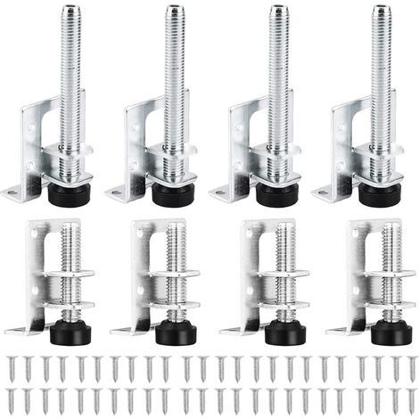 8 Stück Hochleistungs-Nivellierfüße, Hochleistungs-Nivellierfüße mit Muttern, verstellbare Füße, für Möbel, Tisch, Sofa, Schränke, Werkbank