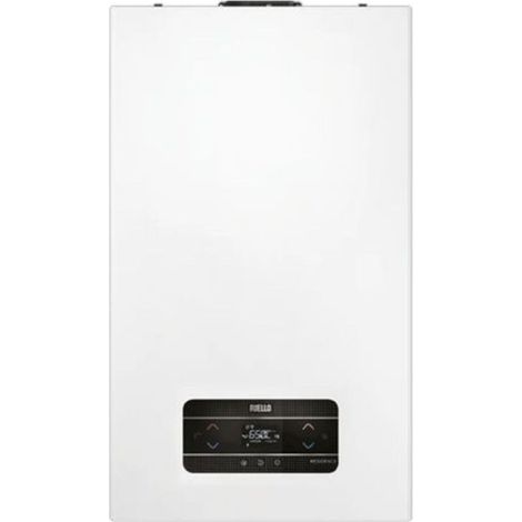 Riello Caldaia a Condensazione Residence HM 30 Kis 25 kW Metano Completa Di Kit Fumi KIT COASSIALE