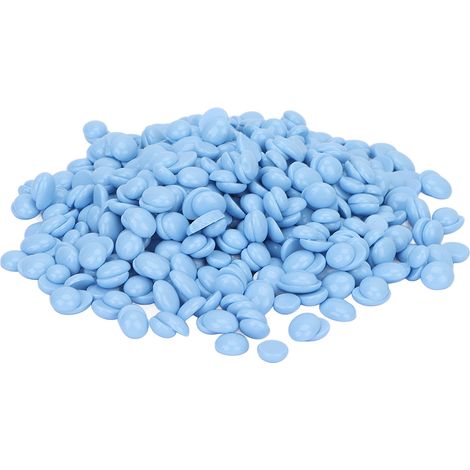 Perles de cire dure naturelle douce pour épilation visage, maillot, jambes, aisselles - 100g, teinte macaron bleu (1/5)
