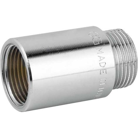 "PROLUNGA MASCHIO/FEMMINA IN OTTONE CROMATO 3/4"""" x L.20 mm"