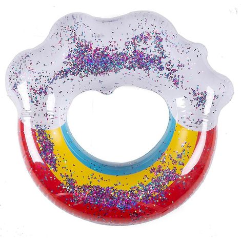 Bouée gonflable pour piscine, accessoires de plage amusants, jouets pour fêtes de piscine, transat d'été pour adultes et enfants - (1/5)