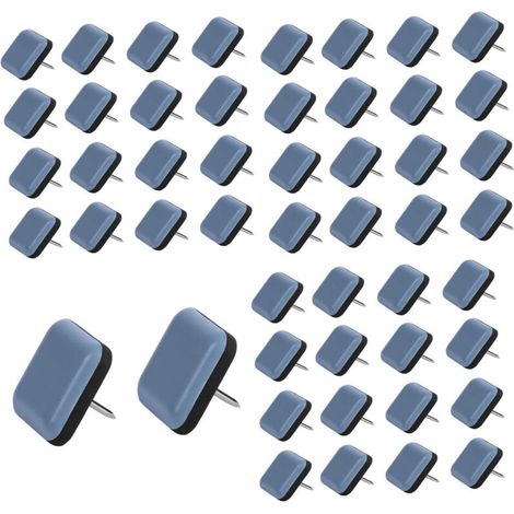 Jn.Songs – Lot de 50 patins de protection en Teflon pour chaises – Ø25mm – Fixation par clou – Pour sols en bois dur et carrelage