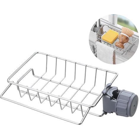 DOLASO Spülbecken-Schwammhalter, Küchenschwammhalter, Spülbecken-Organizer, Küchenspüle-Schwammhalter, geeignet für runde Wasserhahnrohre mit einem Durchmesser von 2 bis 2,5 cm (1/5)