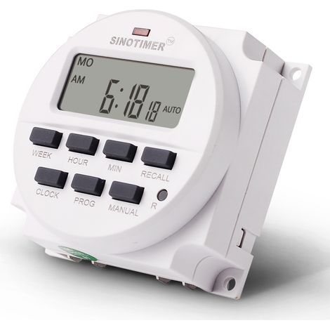 Temporizador inteligente TM618N-6V, temporizador programable de bajo voltaje de 6 V CC. (1/4)