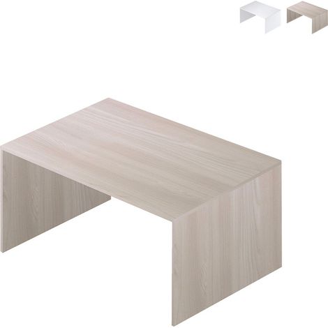 Petit bureau en bois d'orme clair 120x73x h73 cm (1/5)