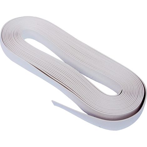 Cintino in plastica 5,5 mt. in PVC bianco