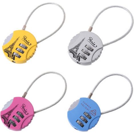 Cadenas à combinaison à 3 chiffres, petit cadenas pour valise, antivol sans clé pour sac à dos, salle de sport, école