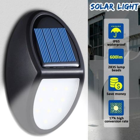 Lampe Solaire - LED - 10 Ampoules - IP65 Étanche - 600 Lumens - Extérieur Jardin (1/4)