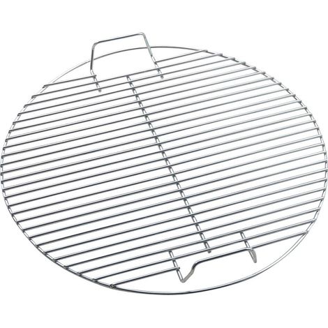 Four à grille circulaire rangée portable 17,5 pouces argent pour la cuisine en plein air