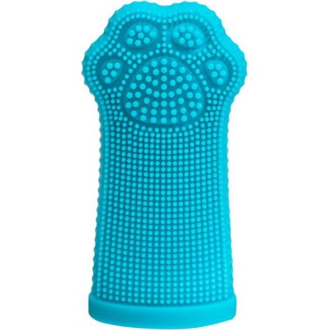 Brosse a Dents de Doigt pour Chien et Chat en Silicone Souple, Soin Dentaire pour Haleine Fraiche, Elimination du Tartre et Soin des Gencives (1/5)