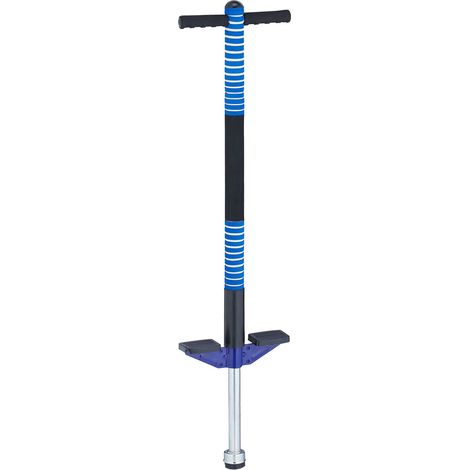 Bastone saltarello per bambini da esterno imbottito 90 x 25 x 25 cm stile sportivo sicuro in acciaio inossidabile blu 130013848