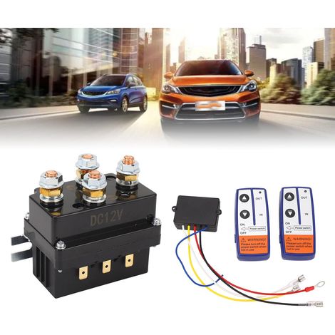 Ensemble de relais pour treuil de voiture 12 V 500 A avec télécommande (1/5)