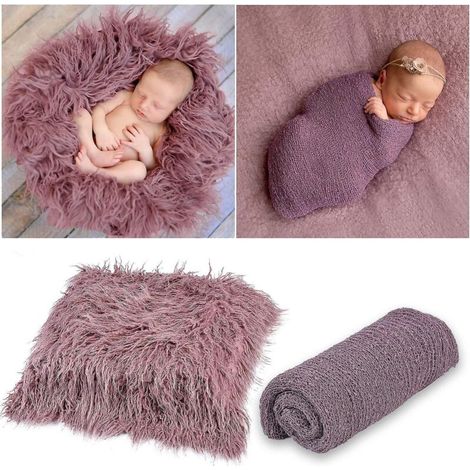 DIY-Foto-Requisiten-Set für Neugeborene (Jungen und Mädchen) – Puckdecken, Spielmatten & Decken (1/4)