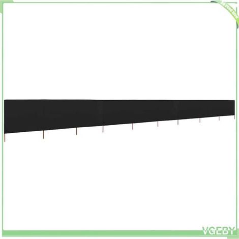 Paravent pliable - FAFEICY - 47190 - 9 panneaux - 1200 x 80 cm - Noir (1/5)