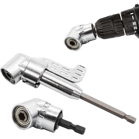 Perceuse d'angle, tournevis d'angle à 105 degrés avec porte-embout hexagonal 1/4" (2 pièces) (1/5)