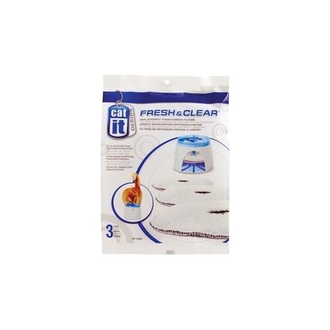 FRESH CLEAR RECHARGE 3 FILTRES POUR FONTAINE CAT IT 50057 (1/5)