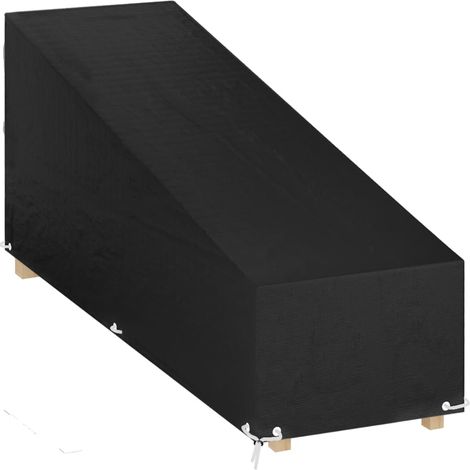 Abdeckung für Sonnenliege 12 Ösen 205x75x40/70 cm Polyethylen