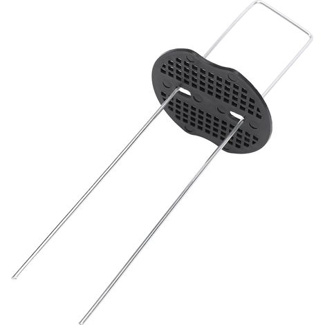 Piquets en U 40pcs + Rondelles Renfort Plastique Robuste Fixation Serre Jardin Paysage Gazon Bâche Anti-Mauvaises Herbes Sol (1/4)