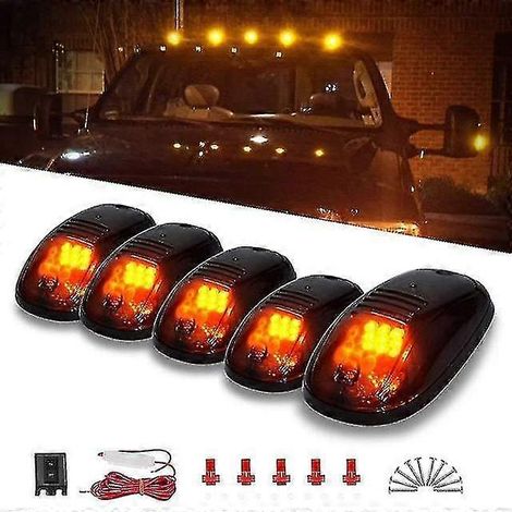 feux de jour à LED fumés ambre (12 LED) pour toit Dodge Ram 2500, 3500 et 4500 (2003-2016) (1/5)