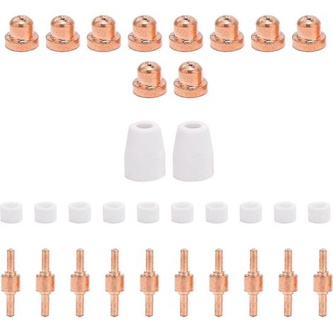 Jeu de 32 électrodes PT-31 en cuivre rouge, pièces d'usure, accessoires pour machines à souder