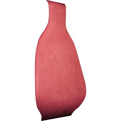 Coussin de soutien lombaire ergonomique pour voiture, points de soutien dynamiques, coussin dorsal pour la maison, la voiture ou le bureau, en velours rouge bordeaux. (1/5)