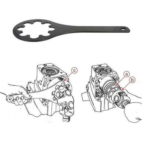 Zoternen Clé à écrou de rechange pour MerCruiser Alpha One et Bravo 91-17256, 91-36235, 18-9803 (1/5)