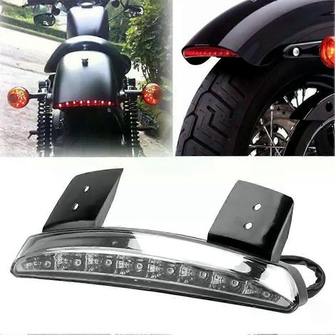 ZMLEVEFeu arrière de moto avec boîtier de feu stop LED pour Harley XL883L XL883N Iron XL1200n Chopped (1/5)