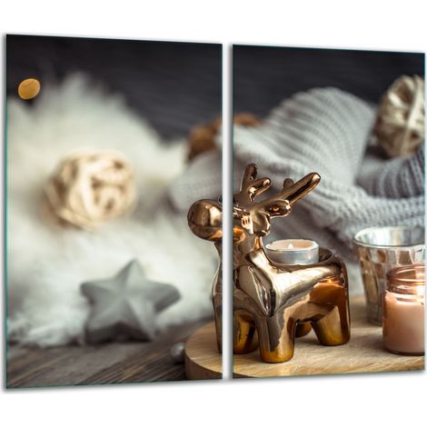 Tagliere in vetro 2x 30x52 Natale (1/5)