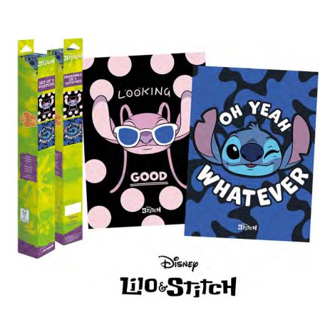 LILO & STITCH - STITCH & ANGEL - SET 2 POSTERS 52 X 38CM PYRAMID PPB35398