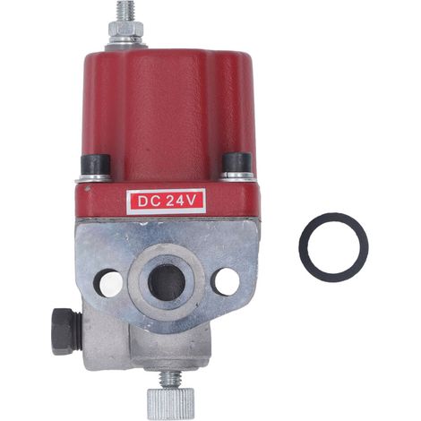 Adatto per gruppi di elettrovalvole di intercettazione del carburante in acciaio inossidabile, 24 V, compatibile con motori Cummins, terminale singolo, resistente alla corrosione e facile da installar