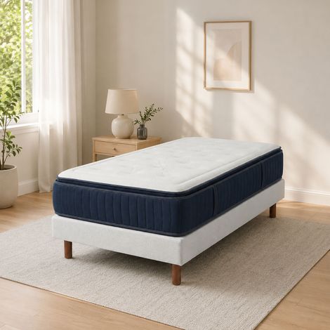 Ensemble matelas ensaché 90x190 + sommier - VICTOIRE (1/4)