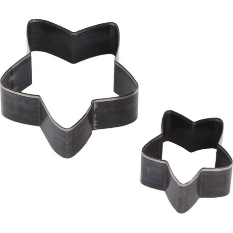 2 pièces emporte-pièce étoile en cuir, matrice de découpe artisanale pour tissu, outil de bricolage DIY (1/5)