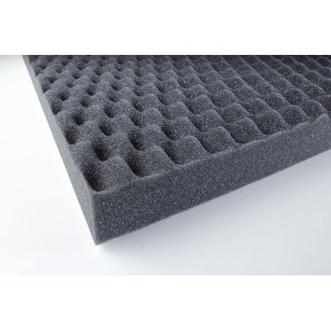 Pannello Spugna Fonoassorbente Insonorizzante Adesivo Bugnato 50x100 da 20/30/40mm Spessore - 40mm (4cm) (1/5)