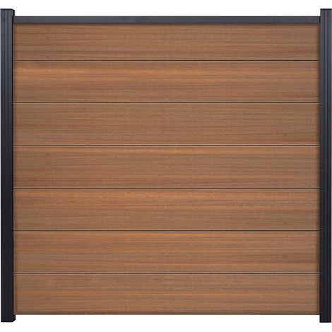 TJÖRN-Serie Zaunset MAHAGONI 7 Lamellen 1795 x 245 mm