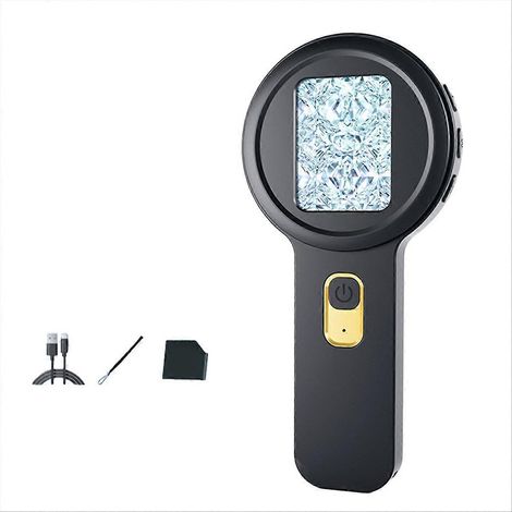 Microscope numérique portable de type C à haute résolution, loupe de bijouterie pour l'identification et l'entretien - JBMEDIA (1/4)