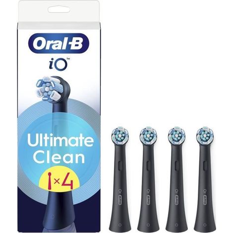 Brochas - ORAL-B - recambios iO Ultimate Clean - Paquete de 4 - Negro (1/4)