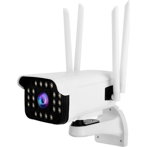 Caméra de surveillance extérieure PTZ 1080P WiFi avec détection de mouvement et vision nocturne, audio bidirectionnel, étanche IP66, pour prise EU (1/5)