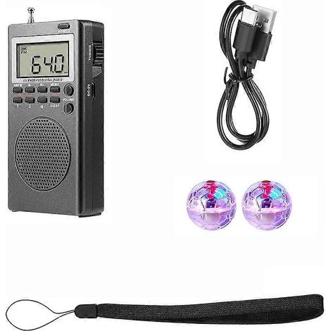 3-teiliges Set bestehend aus einem tragbaren Radio, 2 LED-Katzenlichtkugeln und paranormaler Ausrüstung für Zuhause, Büro und den Außenbereich. (1/5)