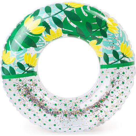 Natation pour les Enfants avec des Paillettes – gonflable, Bouée de 80 cm de feuilles (1/5)