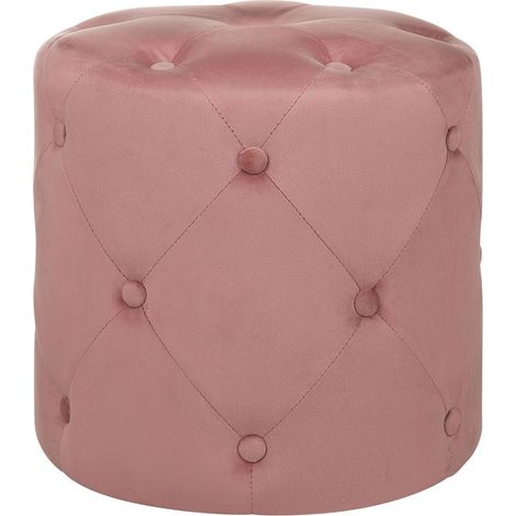Pouffe COROLLA Velvet Pink