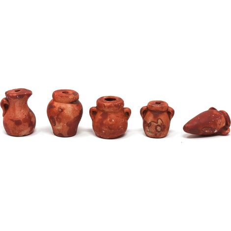ANFORE ASSORTITE CM 3 SET 5 PZ ACCESSORI PER PRESEPE (1/2)