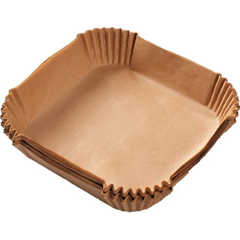 100 feuilles papier sulfurisé 16 cm friteuse air, antiadhésif résistant huile (1/4)