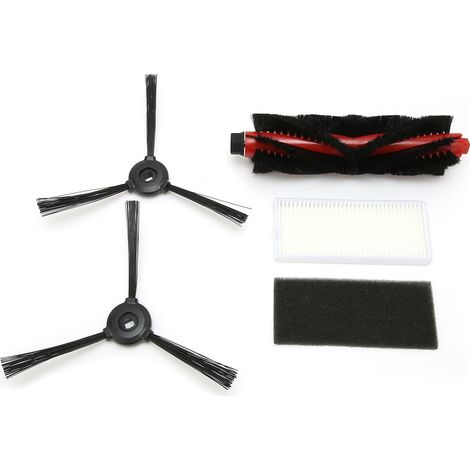 Kit de remplacement de filtre pour brosse principale, brosse latérale et balai, compatible avec les balayeuses Lefant M200/M201/M520M/M571/T700 (1/5)