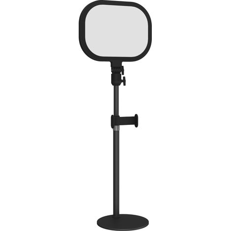 Lampe bureau LED réglable 5 températures couleur 10 niveaux luminosité prise USB minuterie support téléphone noir (1/5)