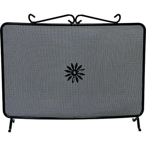 Parascintille de hierro forjado curvado Art.685/A cm. 62X45H (1/2)