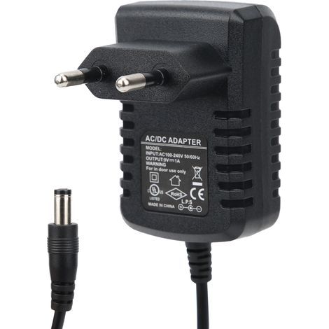 Alimentation 9V 1A pour Effets Guitare - Adaptateur Secteur Universel pour Clavier, Orgue et Ampli (1/5)